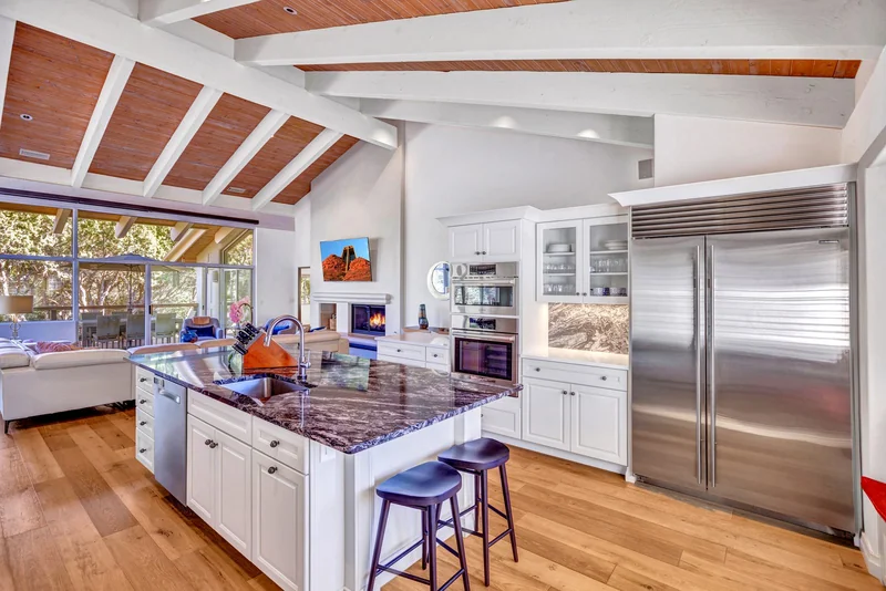 Kitchen open to the main living space